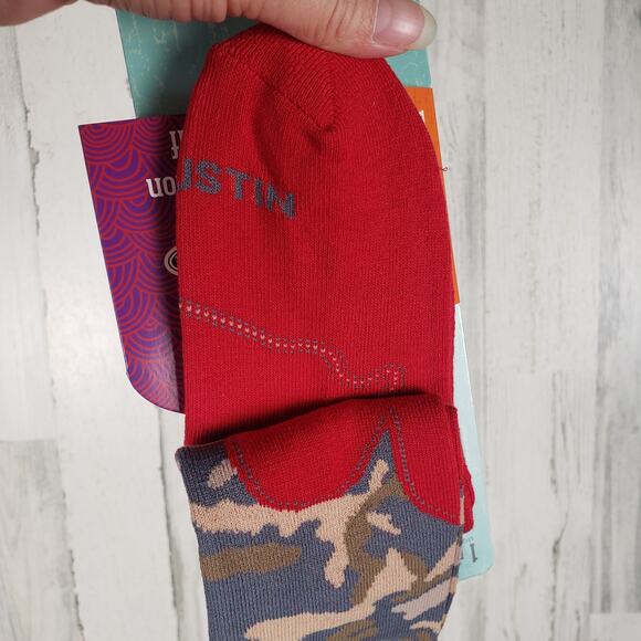 NWT Justin Boots Fashion Cushioned Sole Over The Calf Socks Women's Size Small - Picture 7 of 8